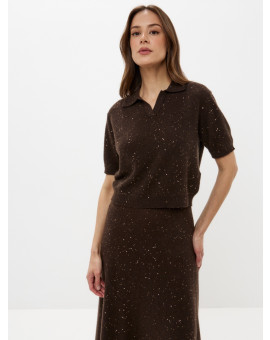 Поло из кашемира с блеском