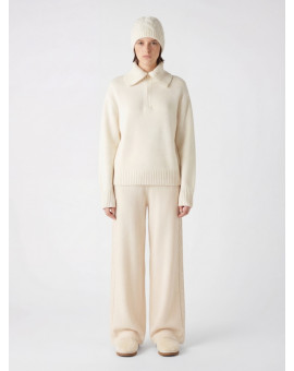 Джемпер из кашемира с воротником на молнии